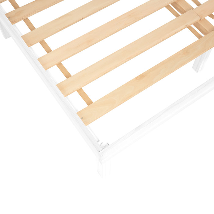 Ebern Designs Eimuntas 14 inch Solid Wood Platform Bed, No Squeak Bed Frame, No Box Spring